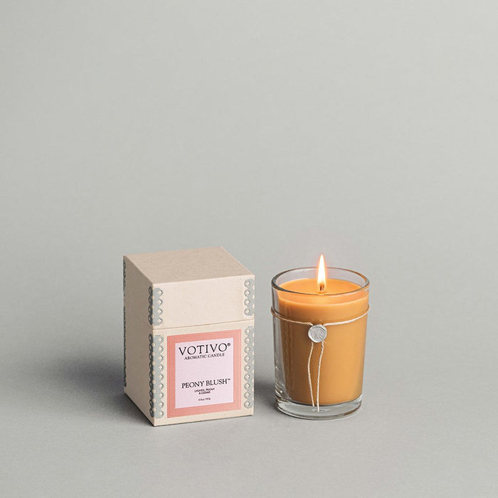 Votivo Aromatic Candle – Peony Blush