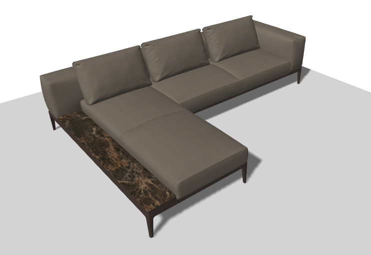 Grid 2-Piece Java Sectional
