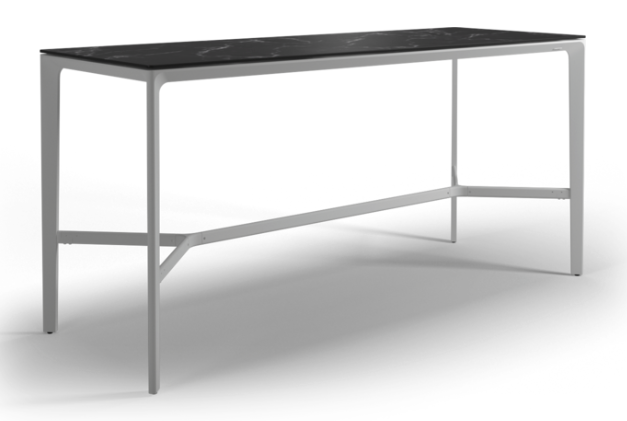 Carver Bar Table - White / Nero