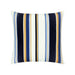 20" x 20" Harbour Stripe pillow by Elaine Smith | Sunbrella yarn, faux down | stripe, navy, cream, yellow