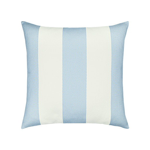 20" x 20" Cabana Cloud pillow by Elaine Smith | Sunbrella yarn, faux down | stripe, blue, cream