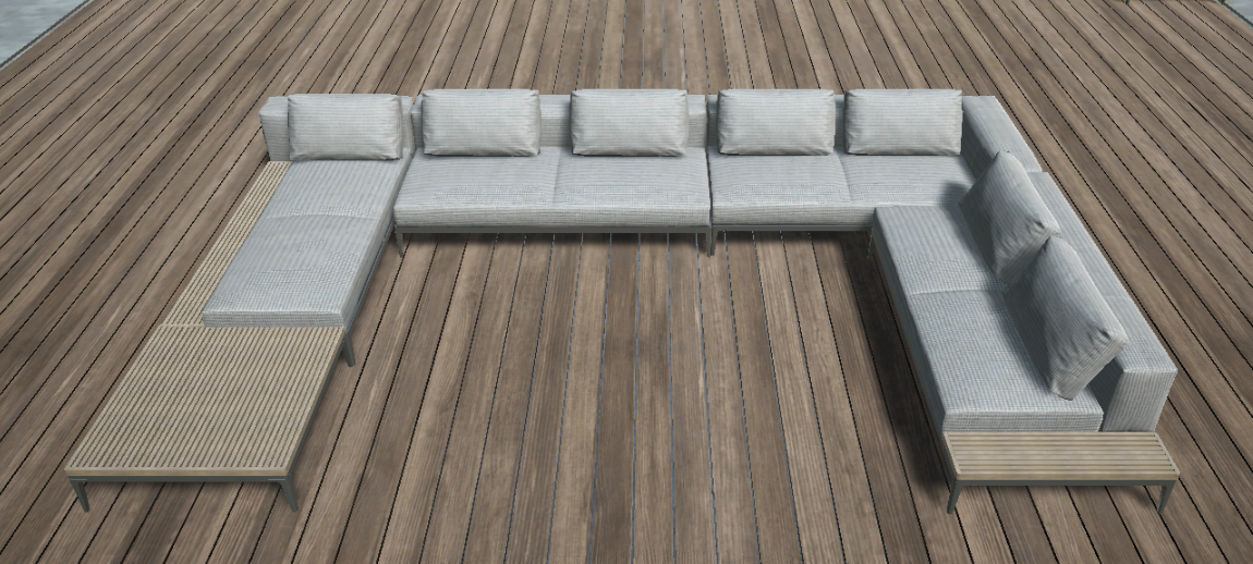 Grid 5-Piece Sectional