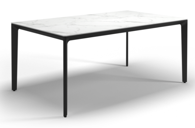 Carver Dining Table - Bianco / Meteor